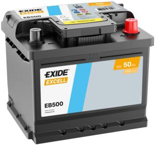 BATERÍA EXIDE - EB500 50AH-12V