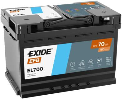 BATERÍA EXIDE - EL700 70AH-12V